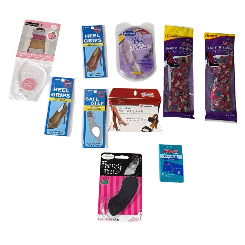 Dr Scholls Gel Heel‎ Liners (Stylish Step) Lot of Heel Liners Cushions 8pc